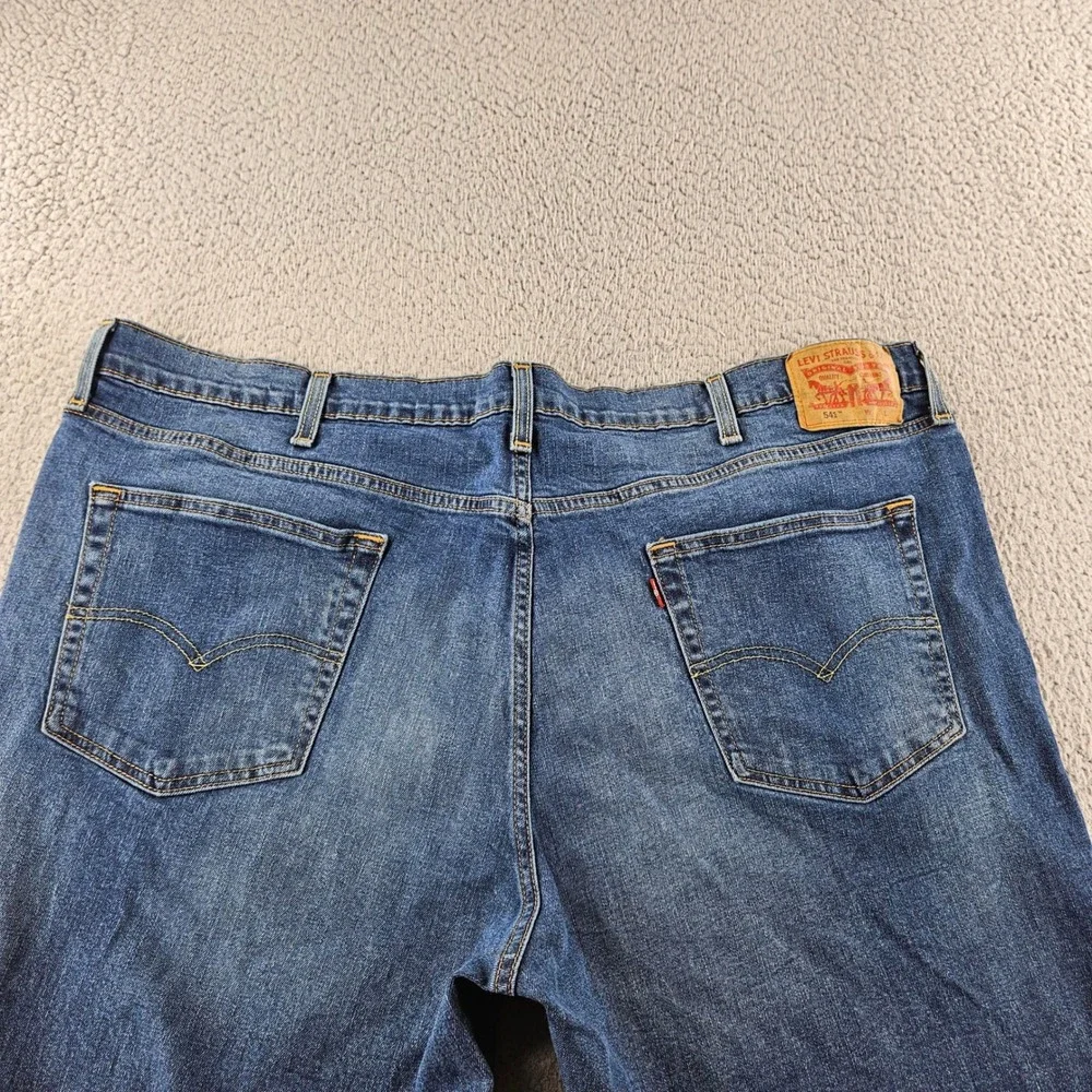 Levis 541 Athletic Taper Jeans Mens‎ Jeans 46x32 Blue Denim Stretch Classic